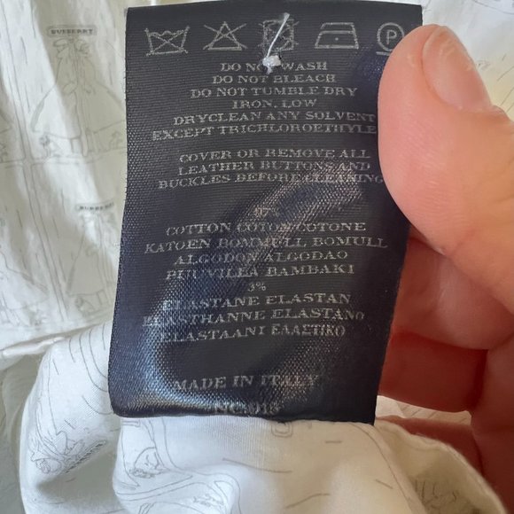 Burberry Collared Button Down Logo Print Sleeveless Tank Top - Picture 6 of 11